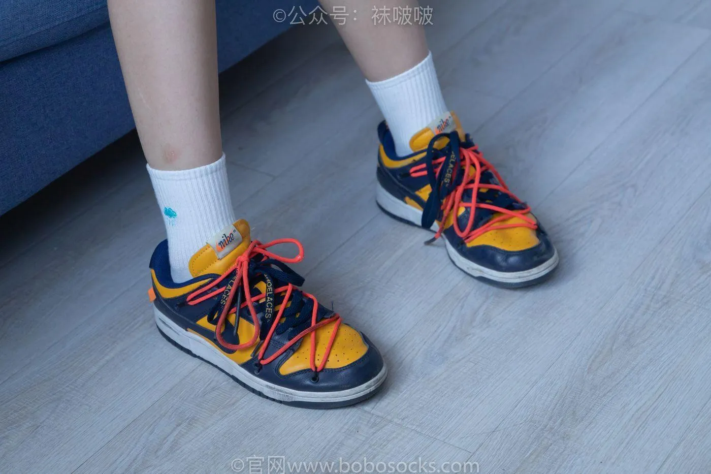 [BoBoSocks袜啵啵]NO.009 果冻-耐克板鞋、白棉袜、裸足 [130P]插图9